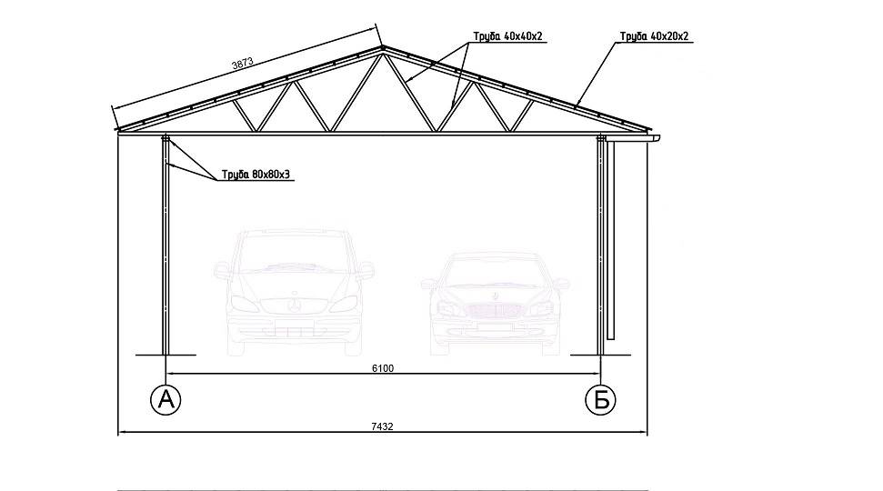 Как построить гараж из поликарбоната своими руками