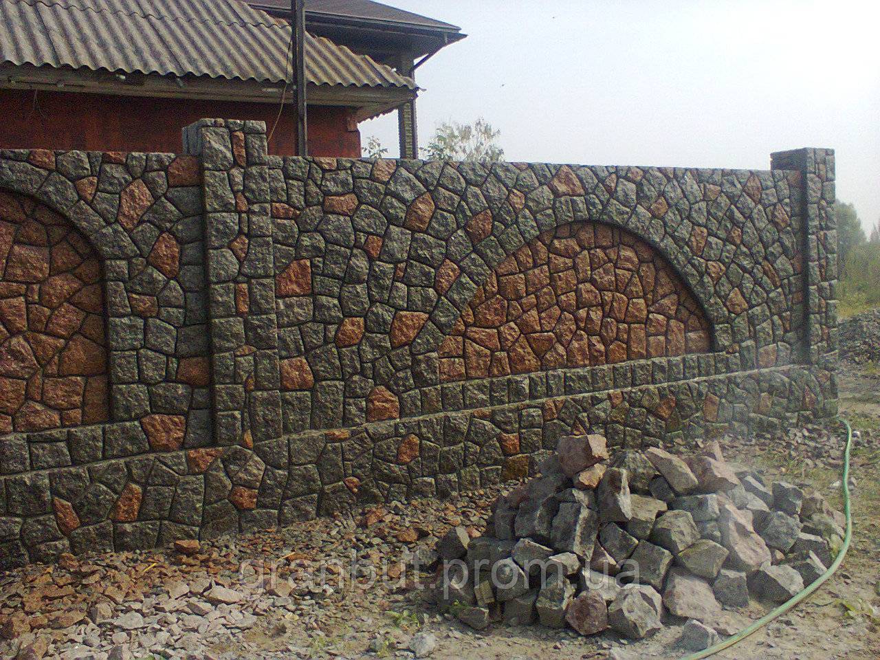 Забор из камня своими руками | екатеринбург