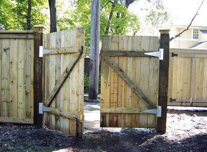 Ворота деревянные своими руками - подробная инструкция!