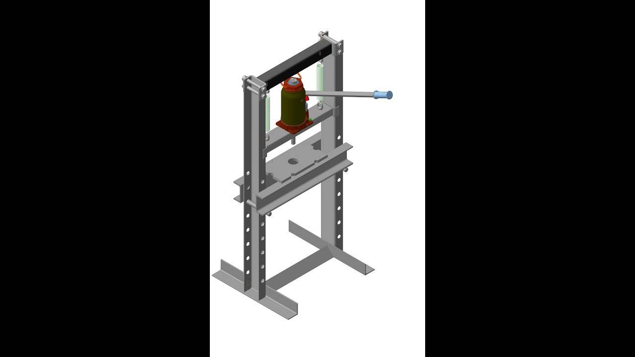 Пресс гидравлический для гаража чертеж своими руками изготовления