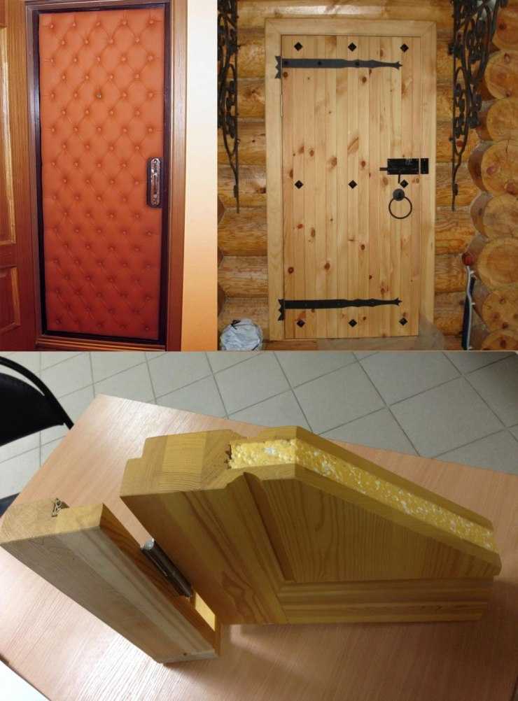 Утепление входных деревянных дверей для частного дома своими руками