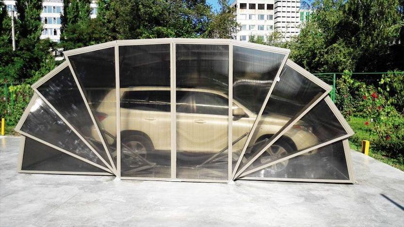 Гараж для авто из поликарбоната: фото, видео постройки своими руками на даче