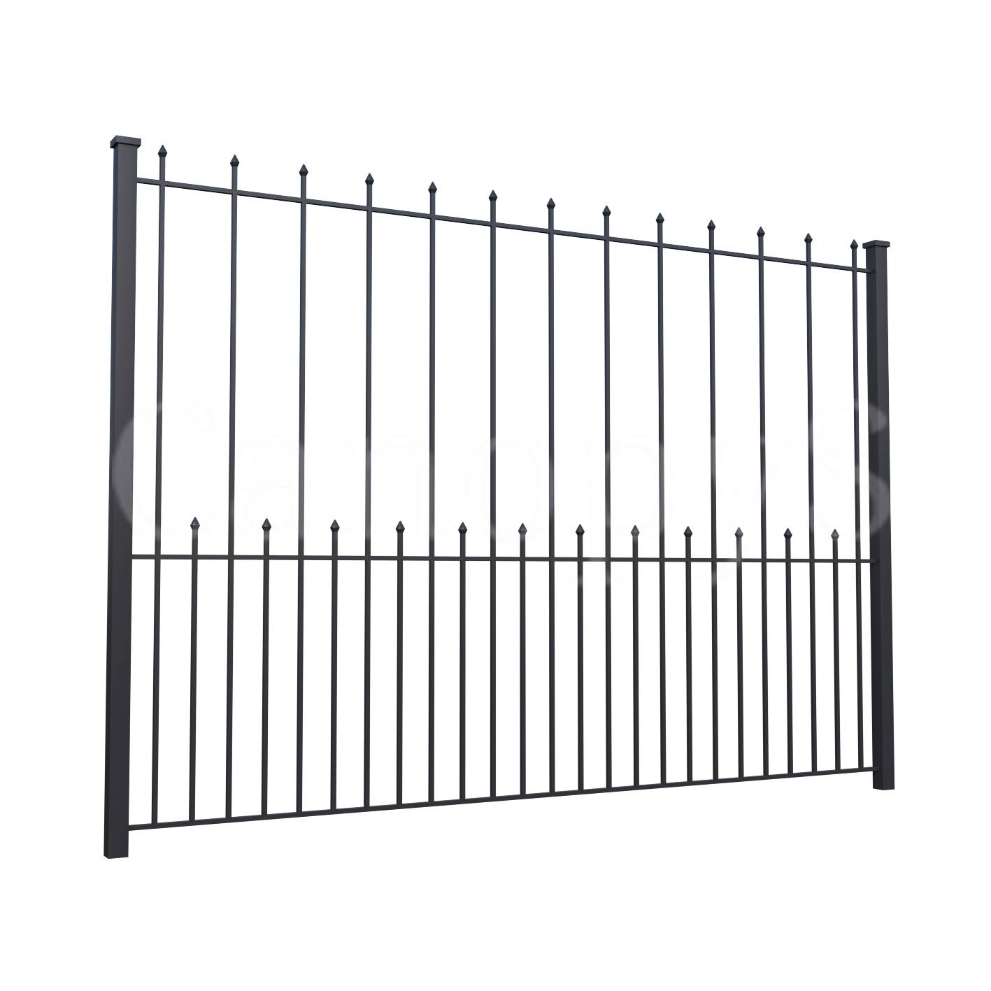 Забор из металлических прутьев: особенности железной конструкции