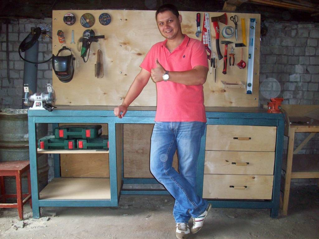 Верстак своими руками: как сделать деревянный или металлический стол для гаража