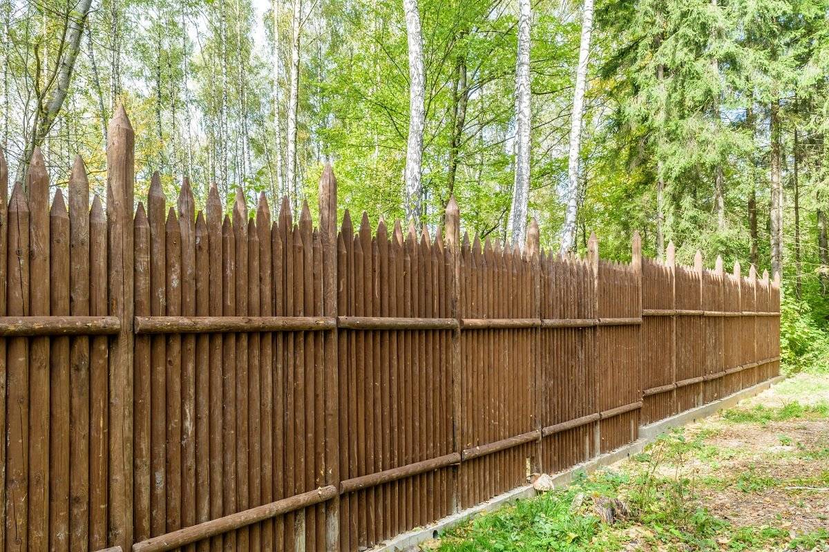 Деревянный забор своими руками: установка, обработка, фото