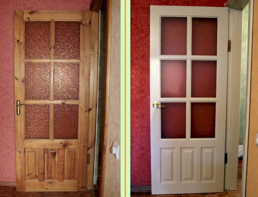 Как обновить деревянные двери покрытые лаком — только ремонт своими руками в квартире: фото, видео, инструкции