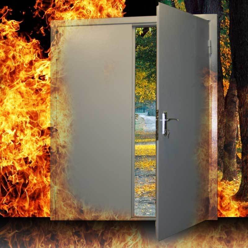 Технические характеристики противопожарных металлических дверей, особенности эксплуатации