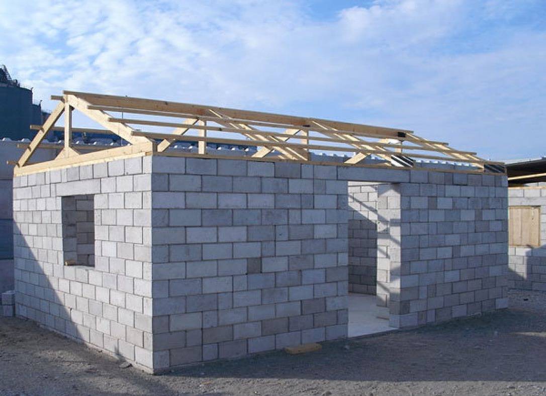 Инструкция по строительству гаража из керамзитобетонных блоков своими руками