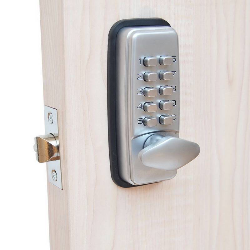 Установка кодового замка на входную дверь своими руками: механический или электронный на металлическую дверь? обзор моделей