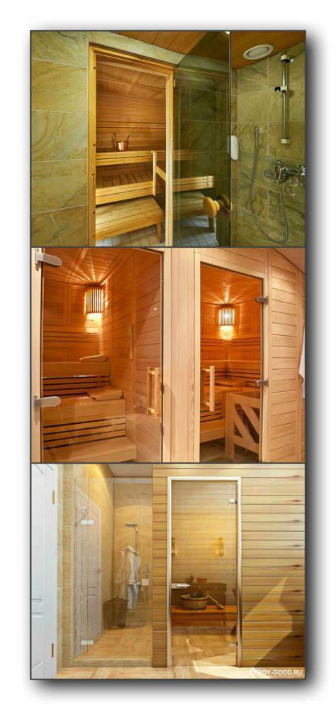 Как выбрать входные и внутренние двери для бани: виды дверей и их особенности