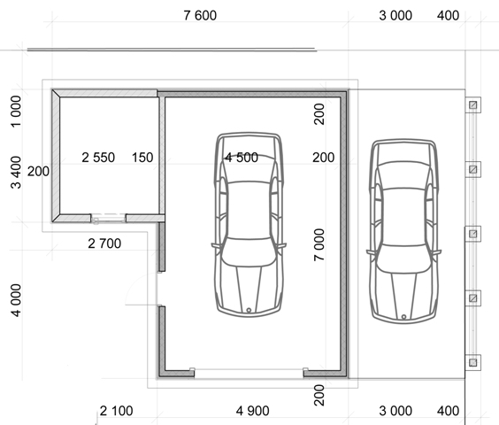 Оптимальный размер гаража на 1 машину в 2021 году