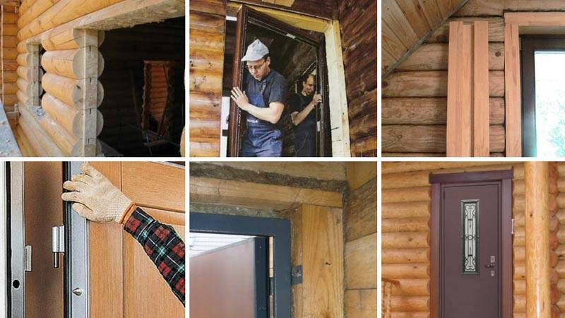 Установка металлических дверей в деревянном доме своими руками: особенности и нюансы