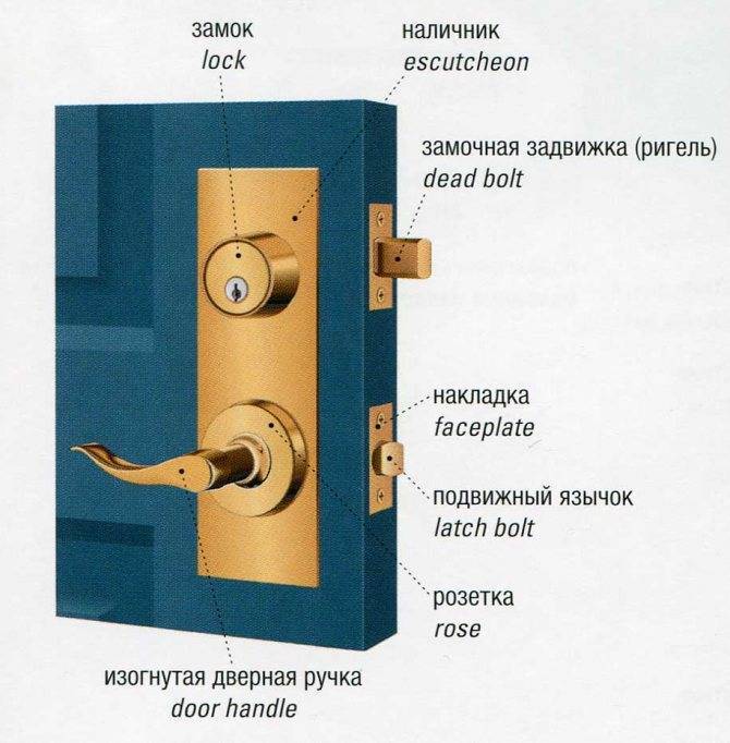 Дверной замок защелка – разновидности механизмов по разным критериям