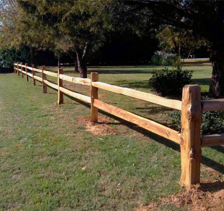 Забор в стиле ранчо из необрезной доски своими руками