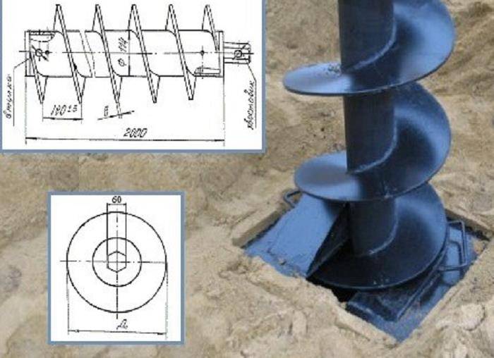 Бурение под столбы: устройство для ручного и механизированного изготовления скважины в земле