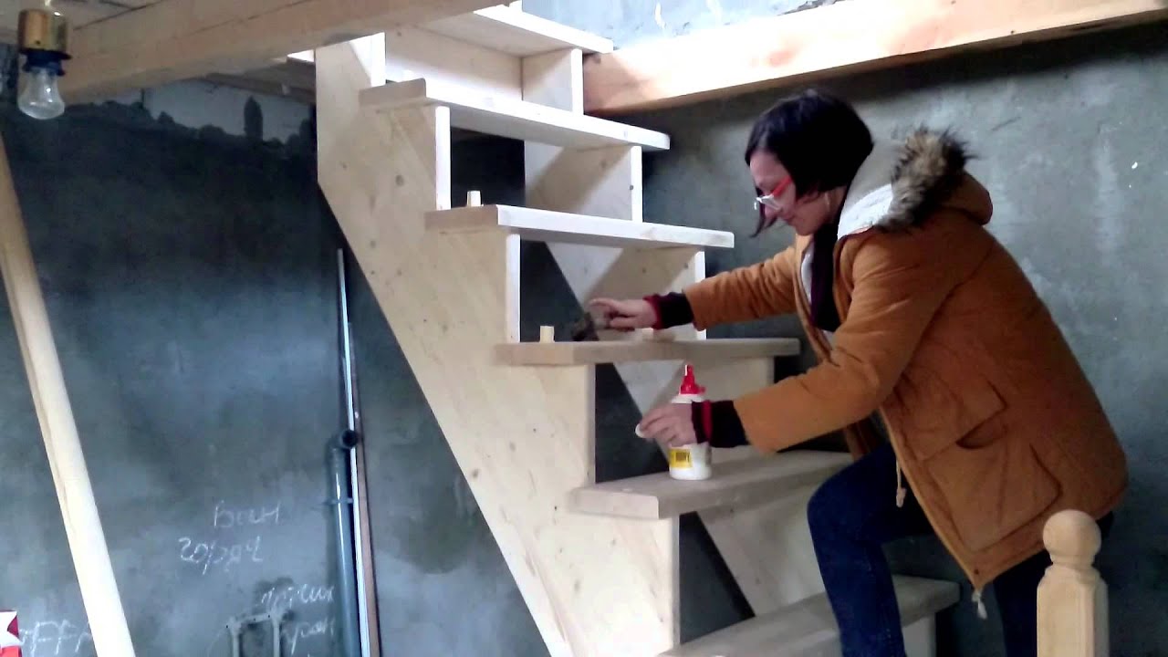 Изготовления лестницы в подвал гаража