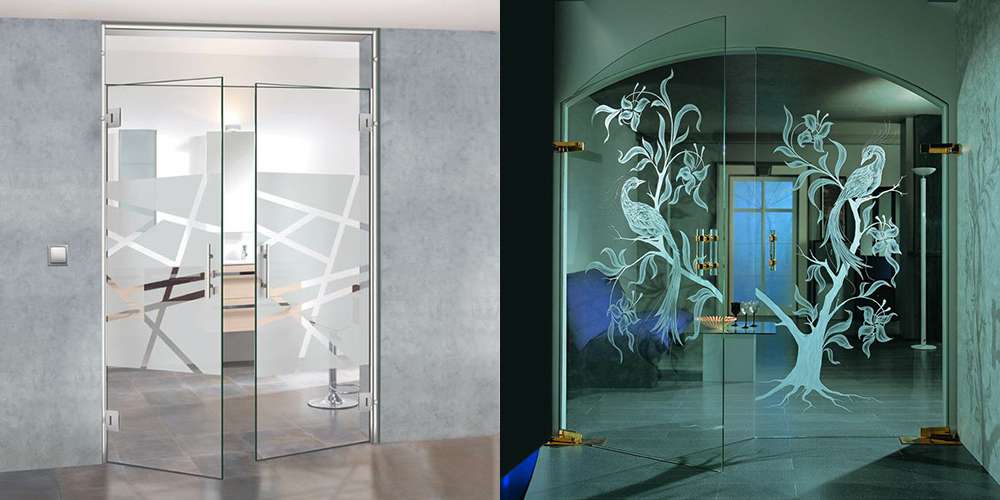 Межкомнатные двери со стеклом: 70+ фото в интерьере, красивые идеи оформления