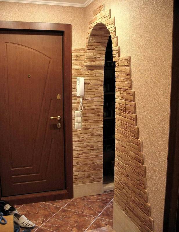 Как оформить дверной проем декоративным камнем. фото самых интересных идей и технология отделки дверных проемов декоративным камнем. приготовление клеевого раствора