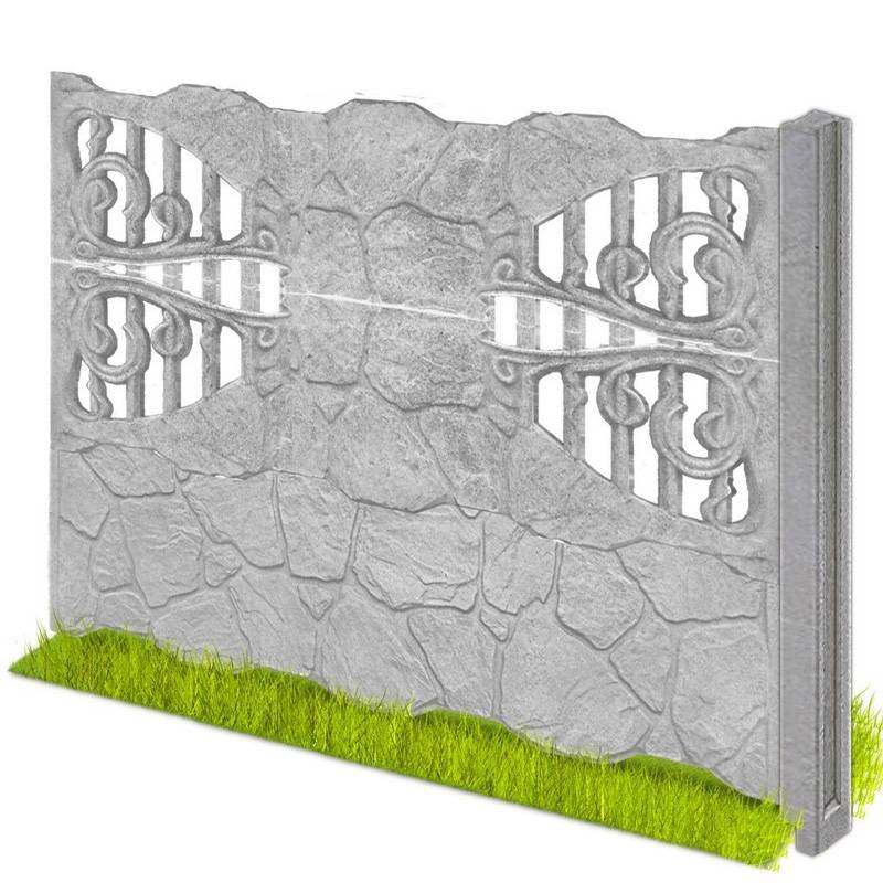 Заборы из бетонных плит: практичное решение даже для дачи