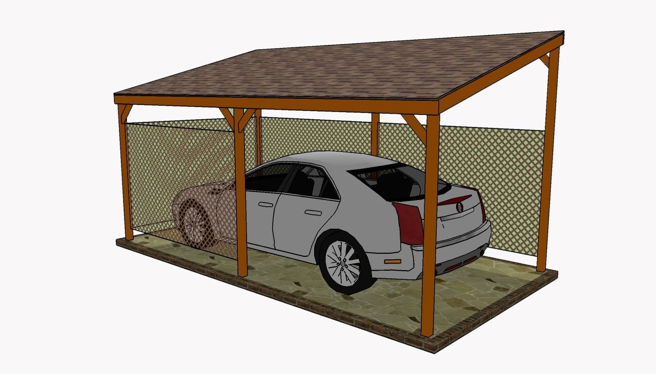 Навес или гараж на даче: преимущества и недостатки