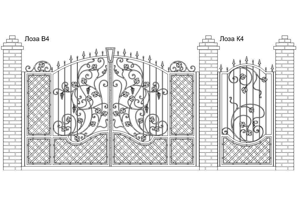 Особенности уличных ворот со встроенной и отдельно стоящей калиткой