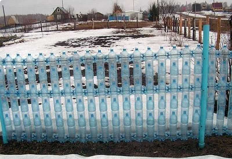 Забор из пластиковых бутылок своими руками: как сделать для сада, фото и видео
