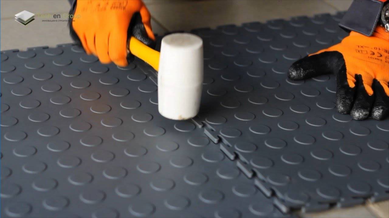Рулонное покрытие из резиновой крошки: технология монтажа +фото и видео