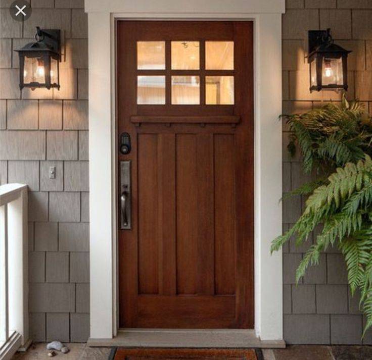Входные деревянные двери для частного дома: инструкции