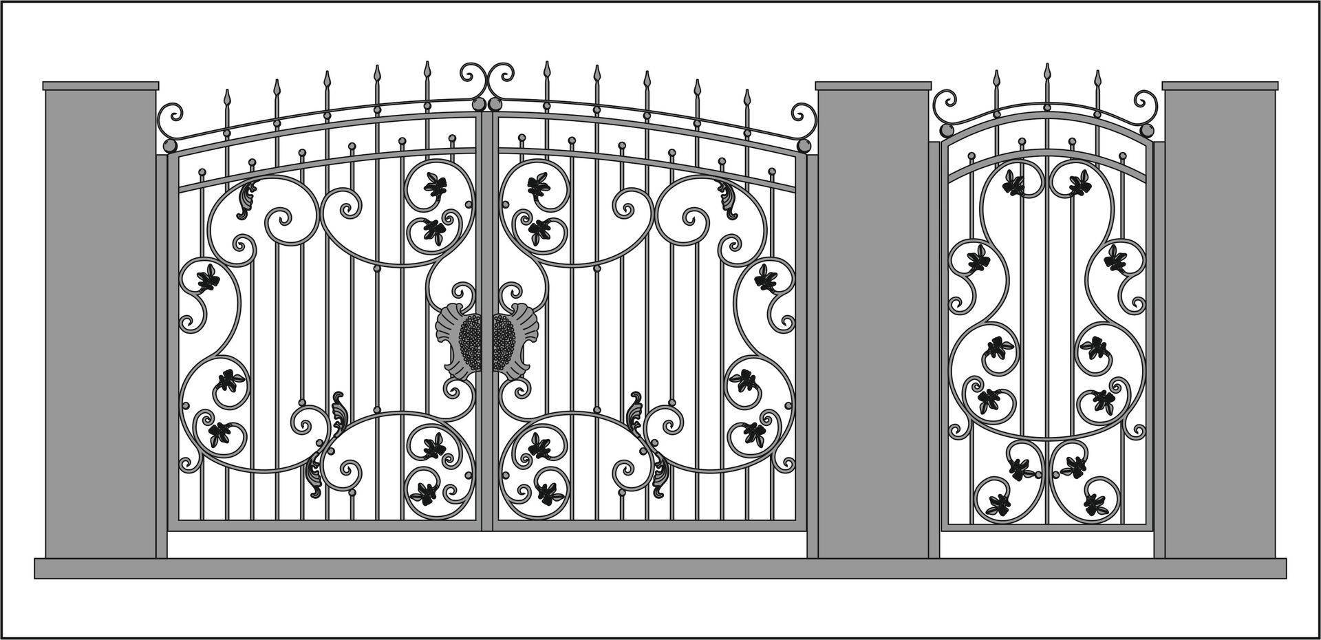 Кованые ворота: выбор, нюансы сборки и красивого оформления