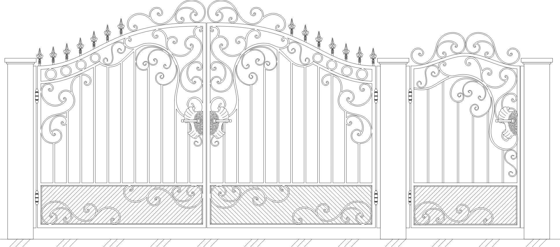Кованые узоры для ворот: особенности изготовления и сборки юрий шестаков, блог малоэтажная страна