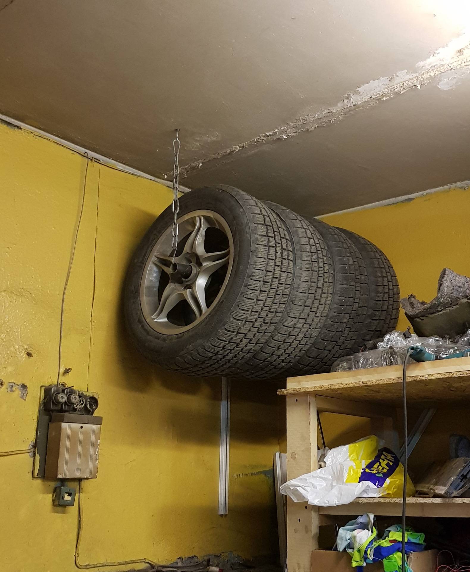 Как и где хранить шины: советы по храрению шин дома, в гараже, автомобиле