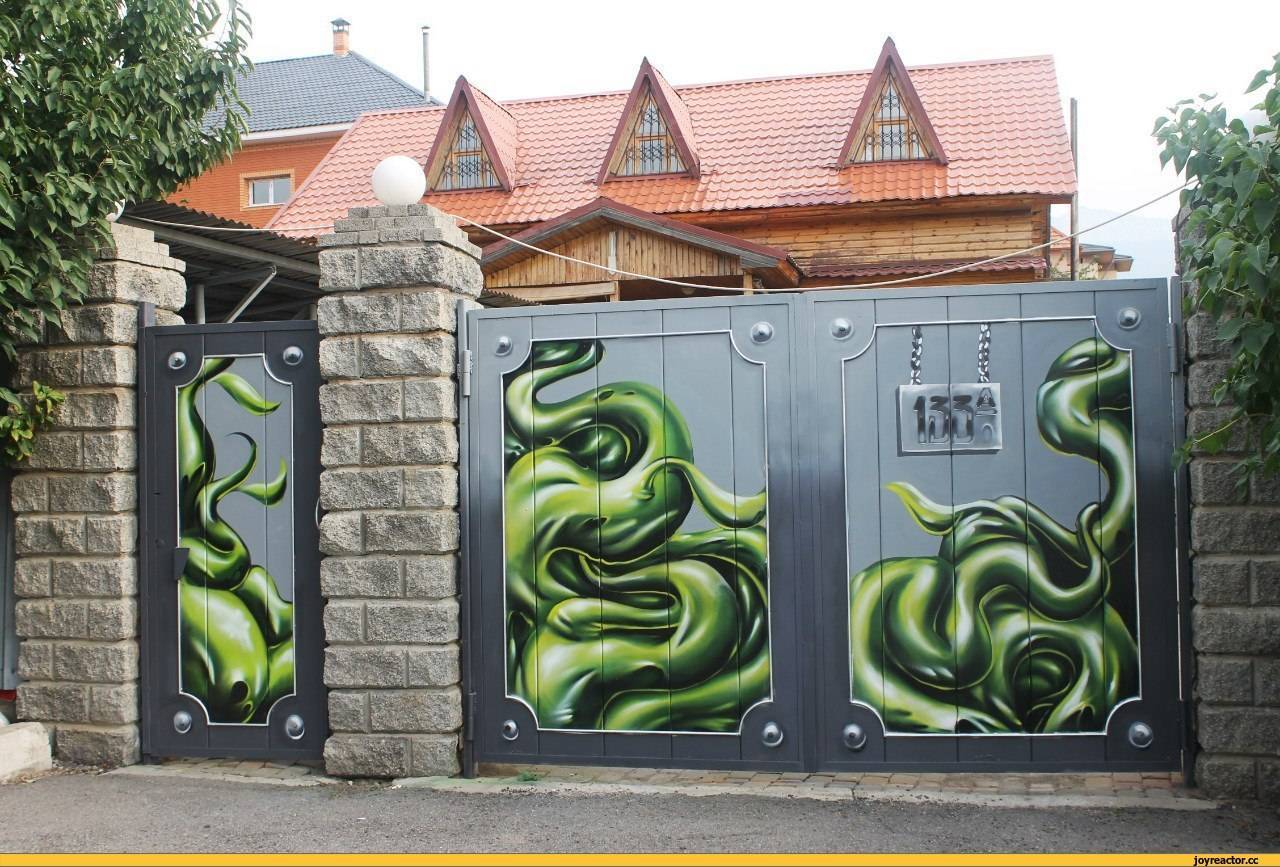 Покраска деревянных и металлических ворот своими руками — sdelayzabor.ru