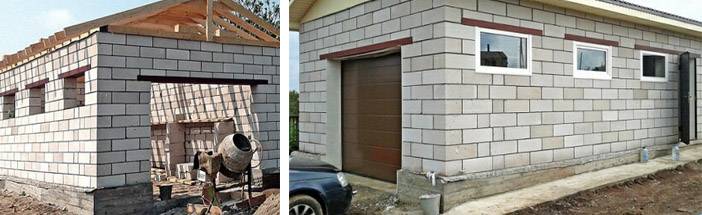 Блоки для строительства гаража: преимущества и недостатки