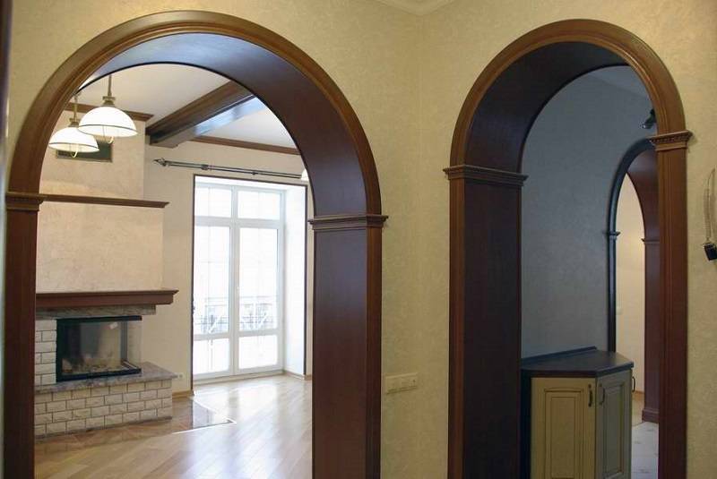 Двери арки: межкомнатные дверные блоки различной формы, фото в интерьере