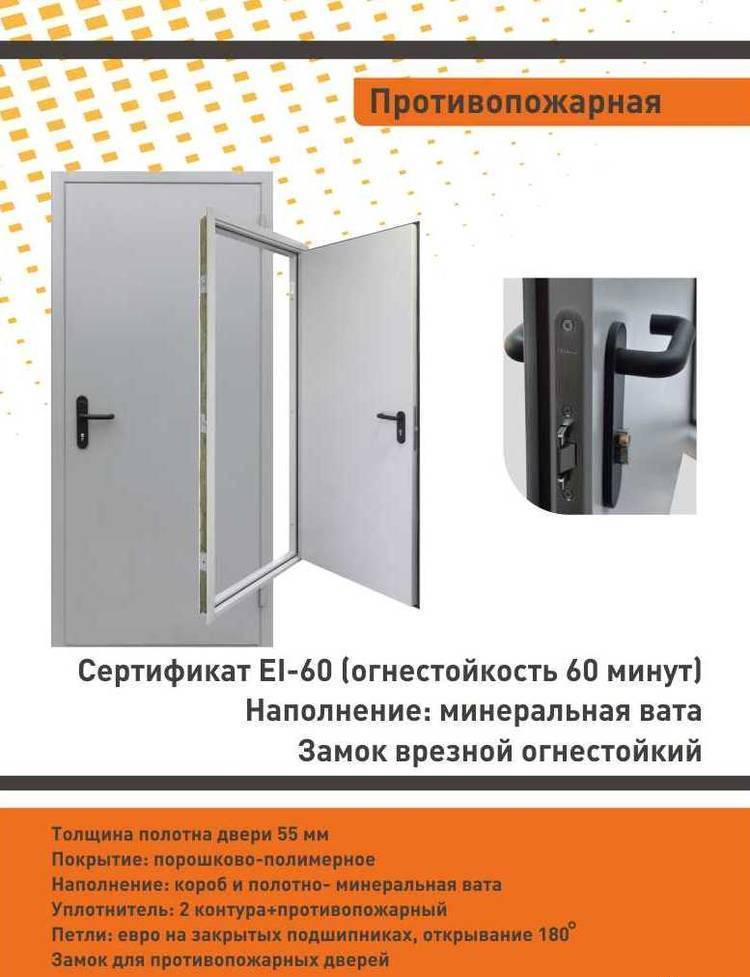 Противопожарные двери 2-го типа