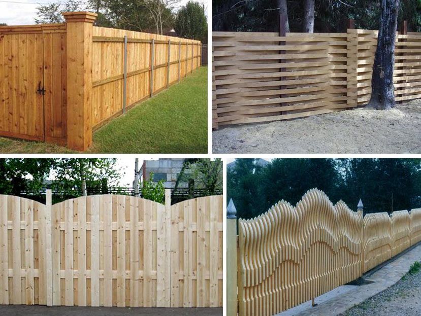Деревянный забор: виды, конструкция, чертежи, выбор доски