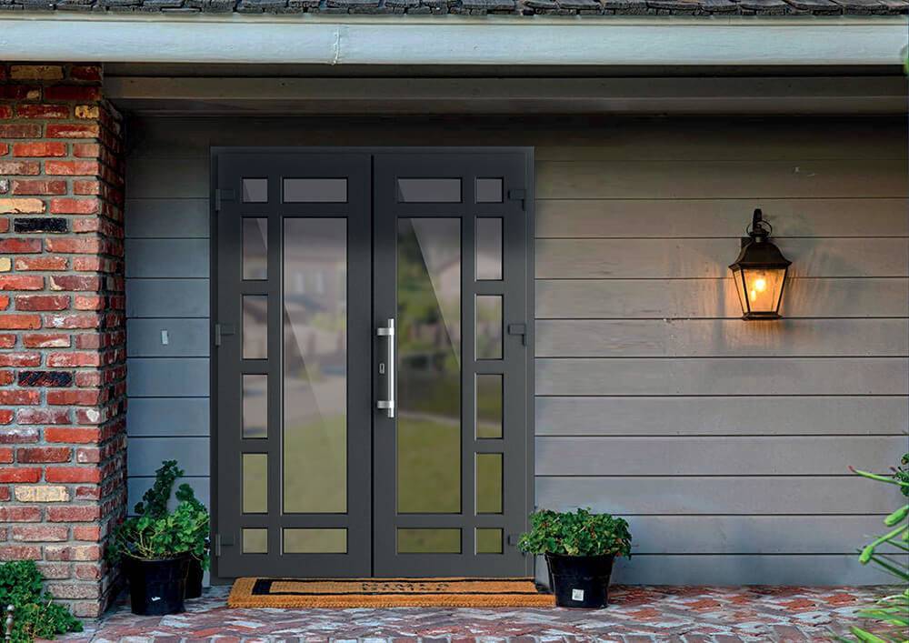 Алюминиевые входные двери из алюминиевого профиля-  инструкция +видео