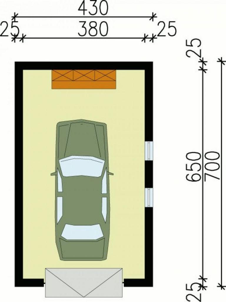 Размер гаража на 1 машину: особенности расчета и строительства, фото и видео