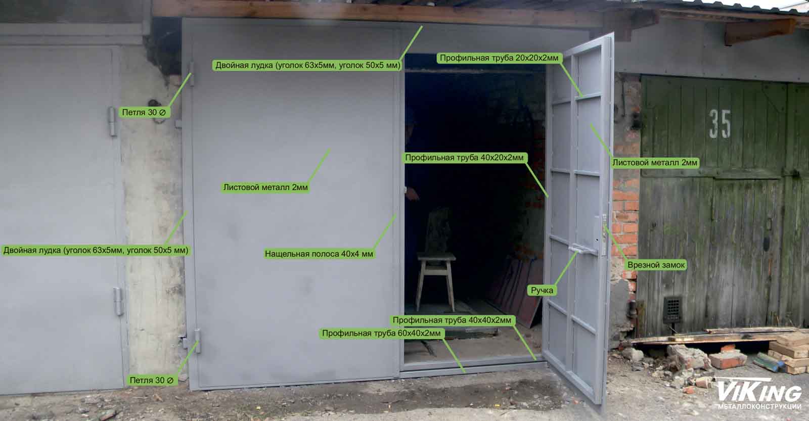 Как сварить гаражные ворота из профильной трубы – поэтапная инструкция