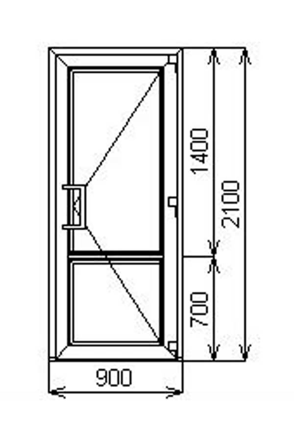Как устроена пластиковая балконная дверь?