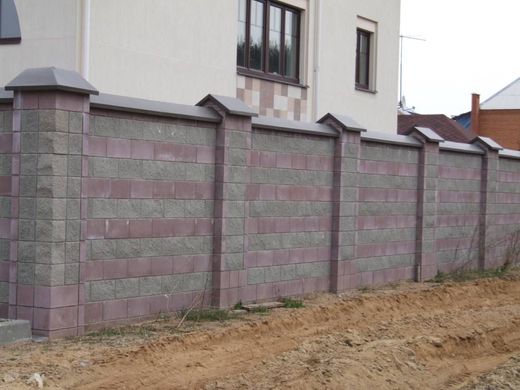 Забор из бессер блоков: фото, описание, монтаж ограды
