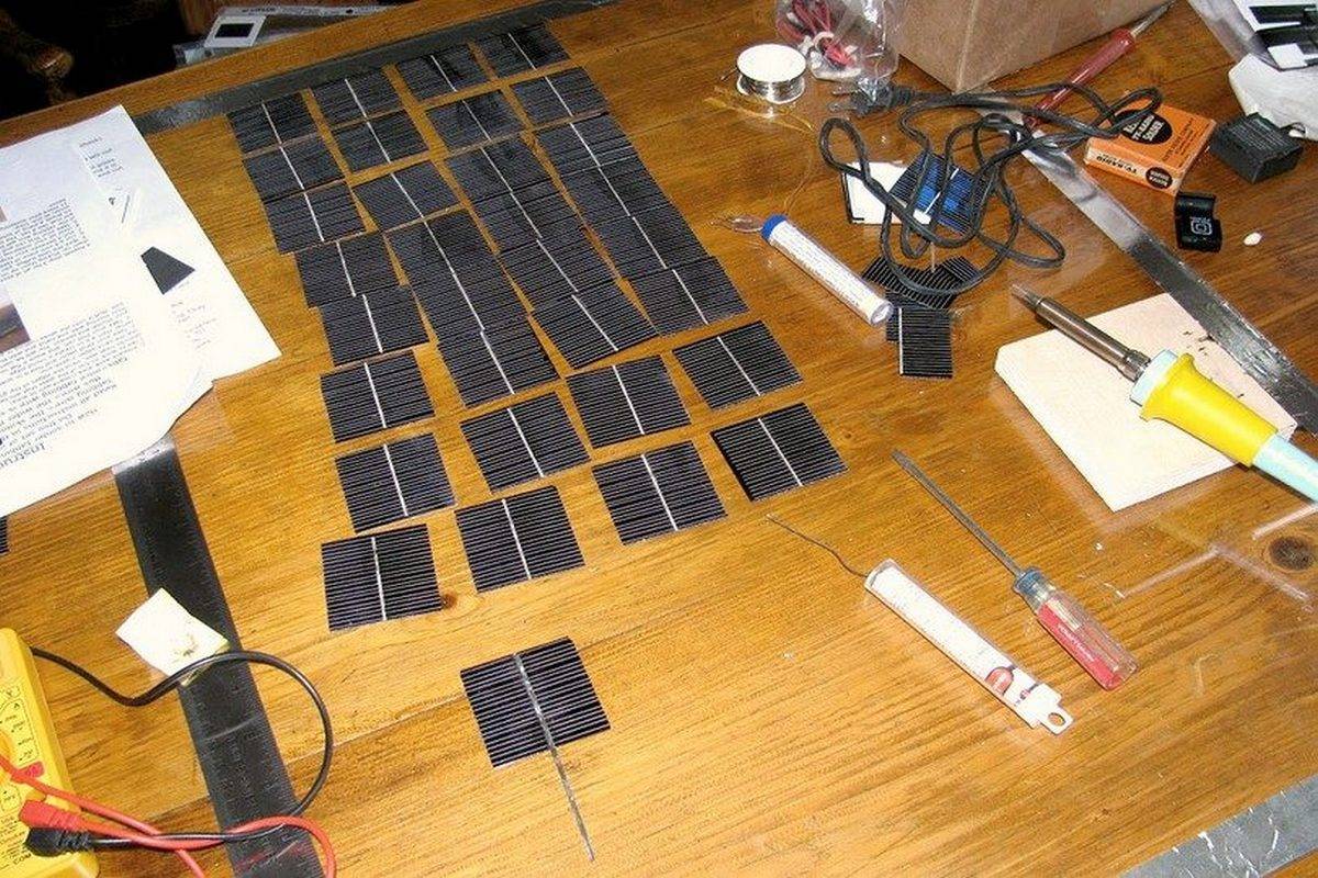 Солнечная батарея своими руками из диодов