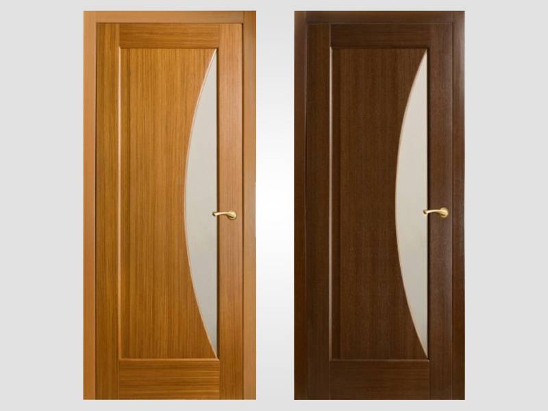 Шпонированные межкомнатные двери. описание конструкции и выбора