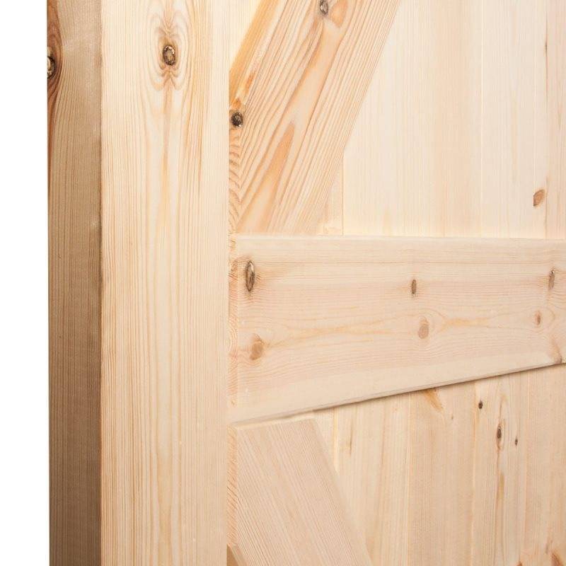 Деревянные двери леруа мерлен, неокрашенные из массива сосны