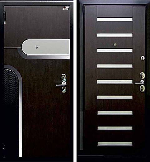 Современная входная металлическая дверь в дом. от выбора дизайна до отделки + 175 фото