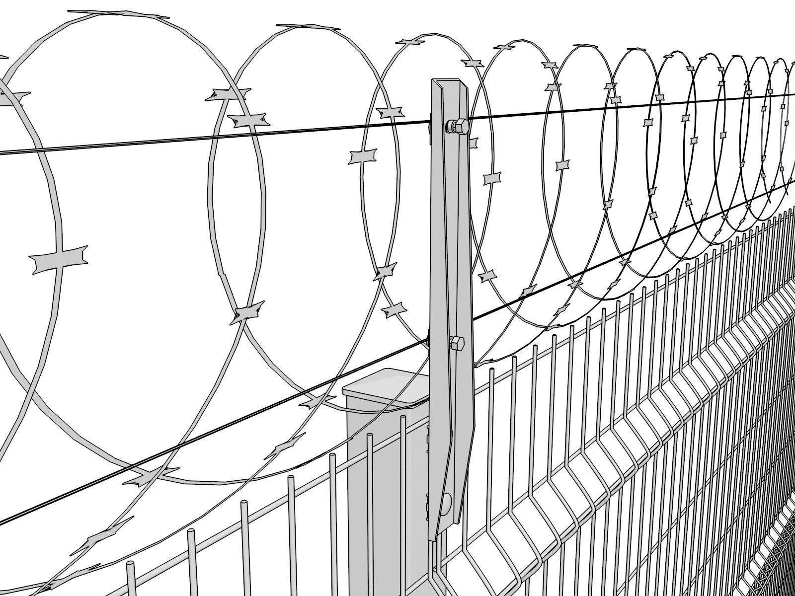 Забор из колючей проволоки: установка и виды монтажа.