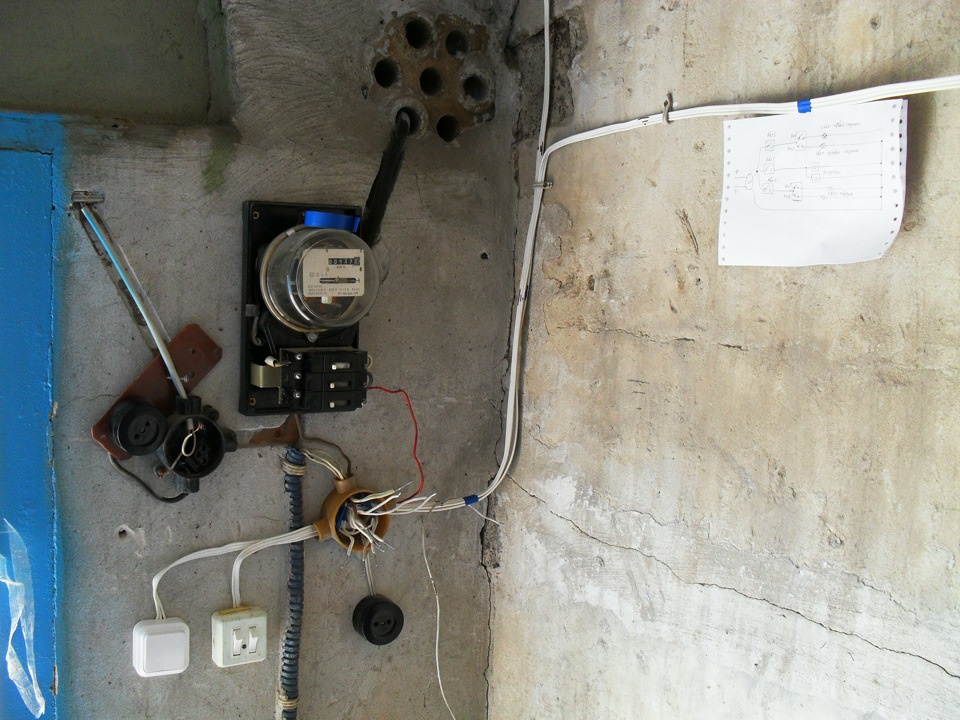 Электропроводка в гараже своими руками, как делается схема, разводка и монтаж