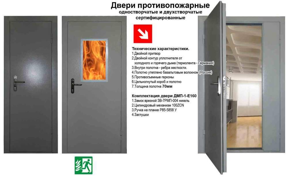 Металлические противопожарные двери: преимущества, типы и требования госта к противопожарным дверям и их установке