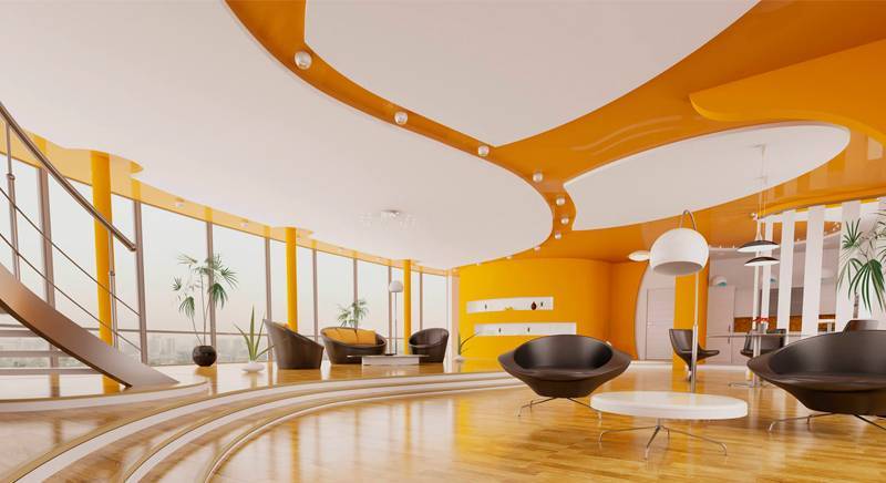 Текстурный натяжной потолок: 60+ фото, современные идеи фактурного дизайна
