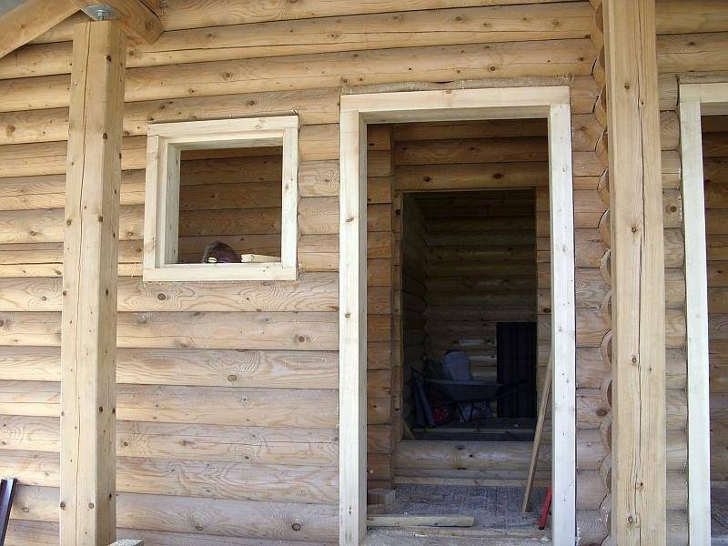 Окосячка окон и дверей в деревянном доме - установка своими руками - строительство и ремонт